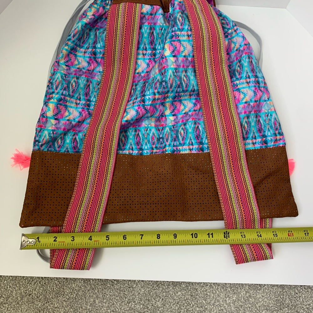 Leonisa | Tassel Drawstring Backpack - Picture 10 of 11